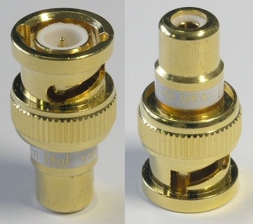 Переходник VAN DEN HUL BNC TO CINCH, белая маркировка