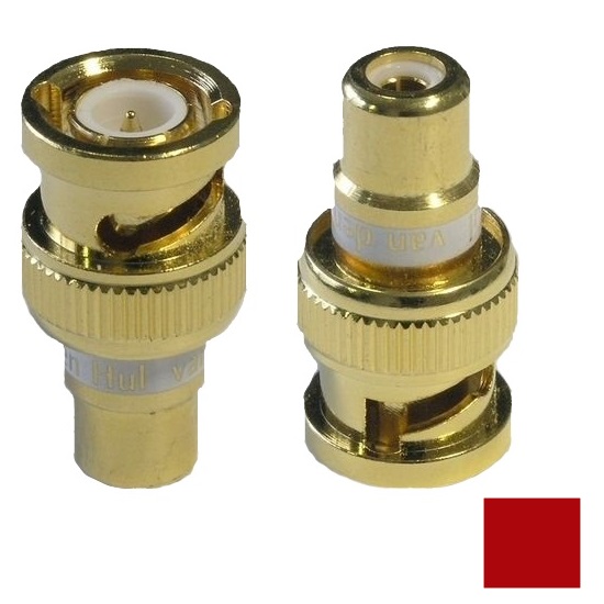 Переходник VAN DEN HUL BNC TO CINCH, красная маркировка